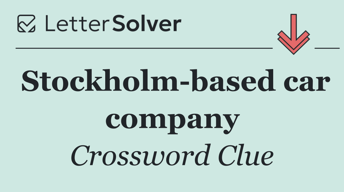 Stockholm based car company