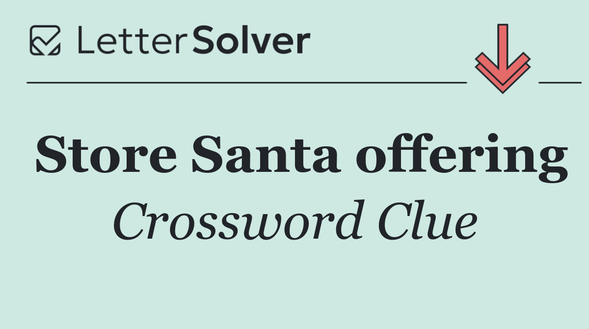 Store Santa offering