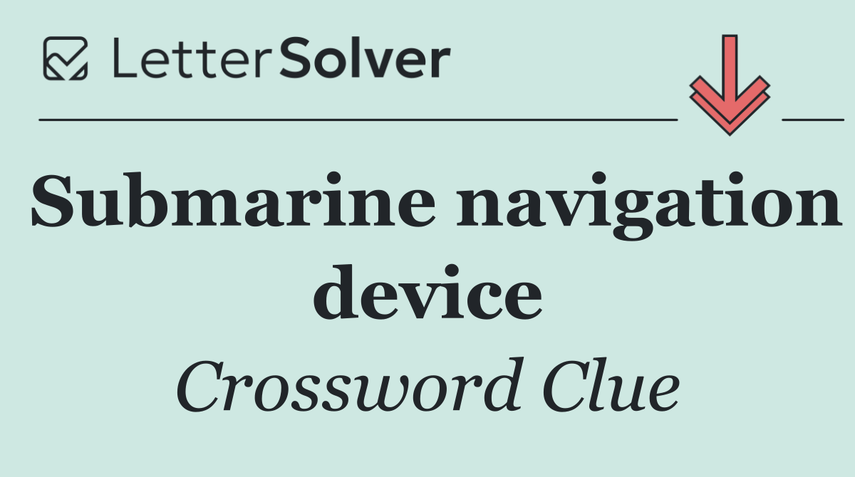 Submarine navigation device