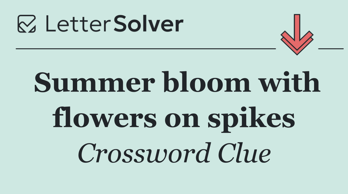 Summer bloom with flowers on spikes