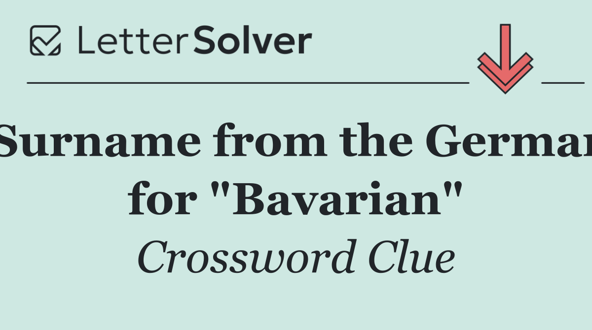 Surname from the German for "Bavarian"