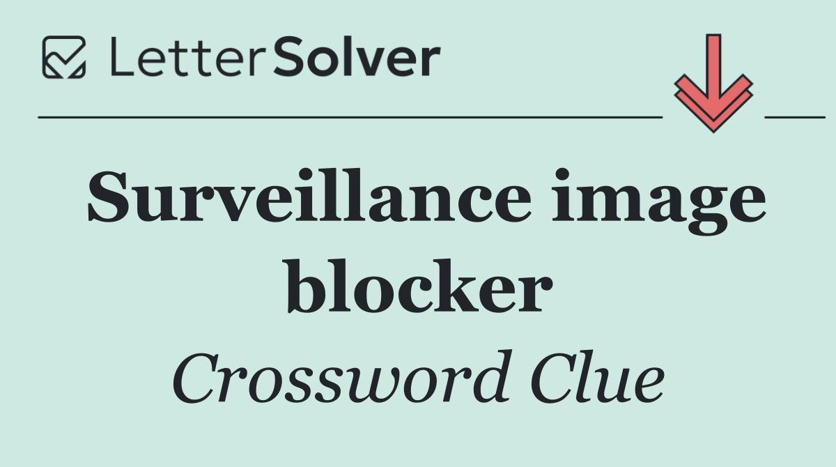 Surveillance image blocker