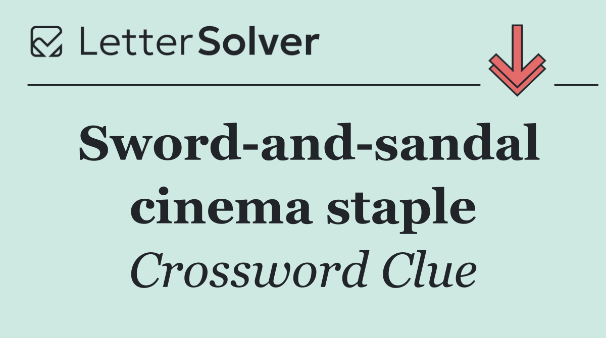 Sword and sandal cinema staple
