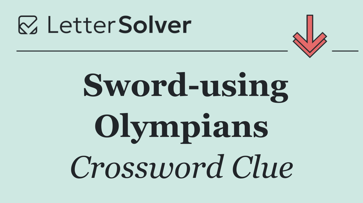 Sword using Olympians