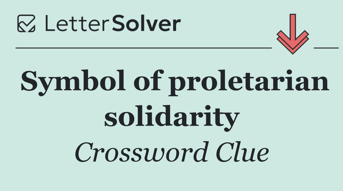 Symbol of proletarian solidarity