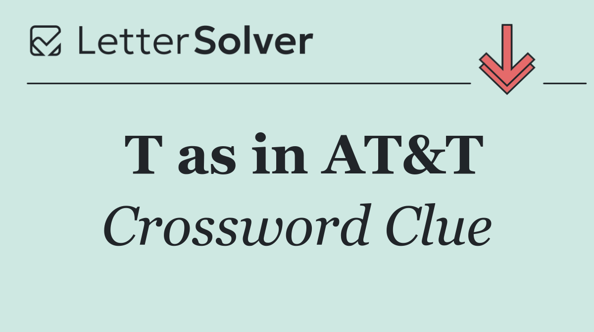 T as in AT&T