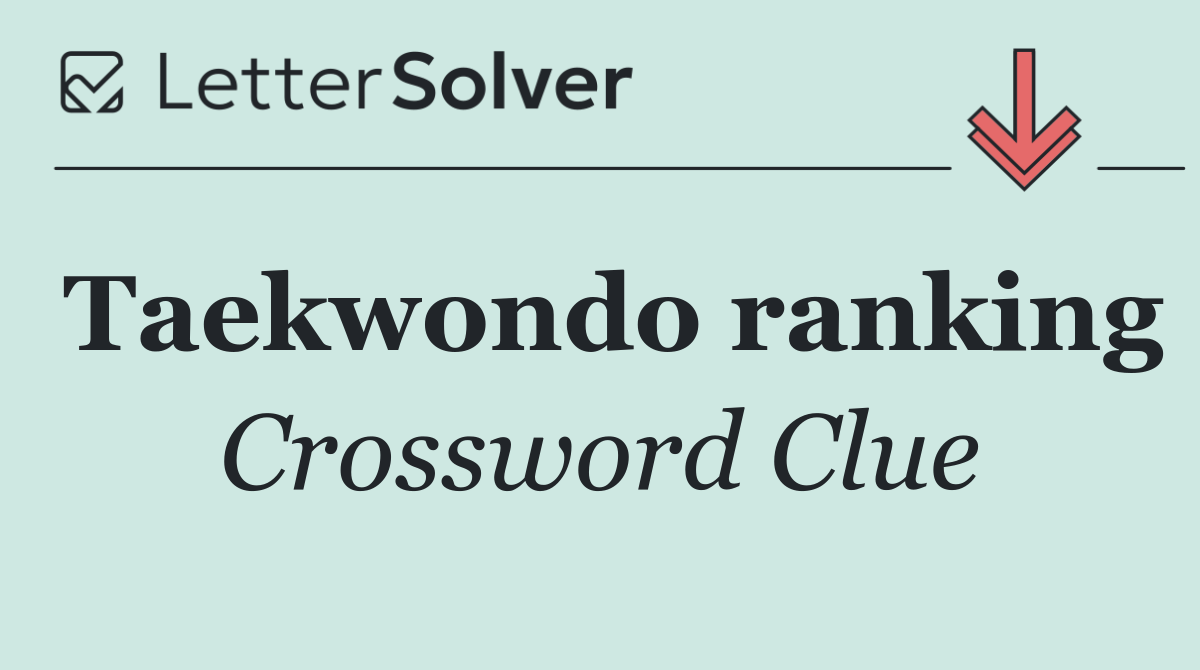 Taekwondo ranking