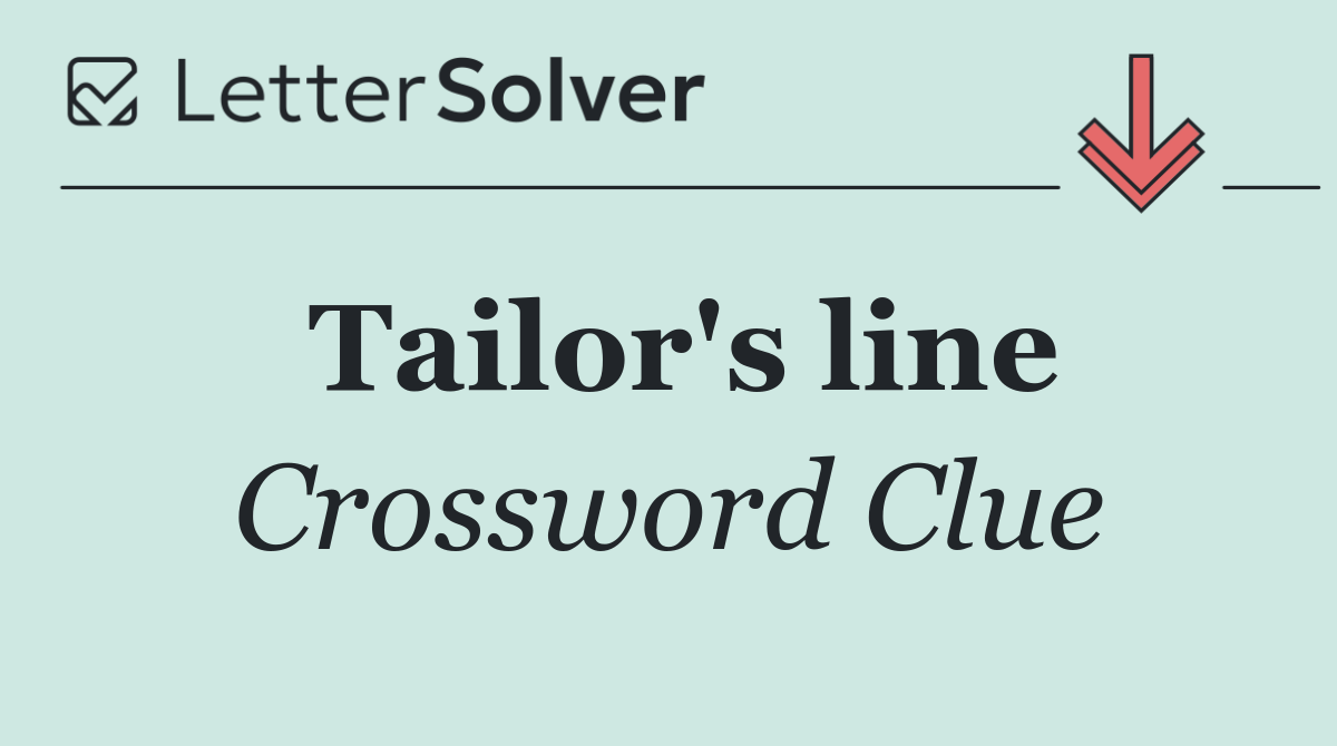Tailor's line