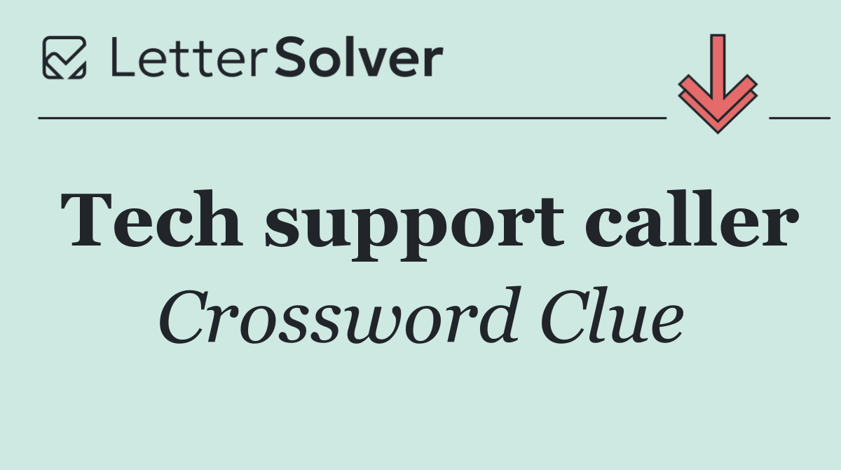 Tech support caller