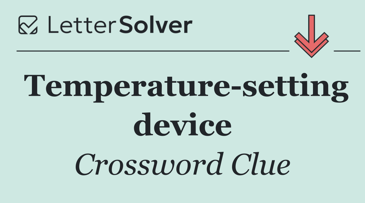 Temperature setting device