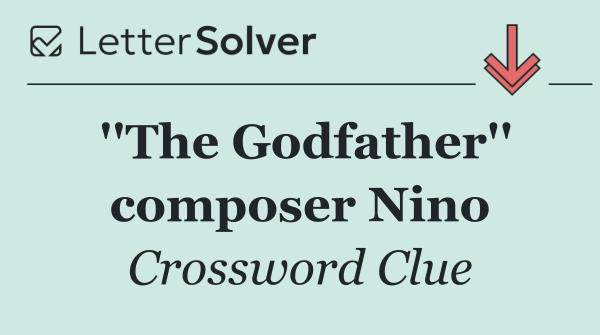 ''The Godfather'' composer Nino