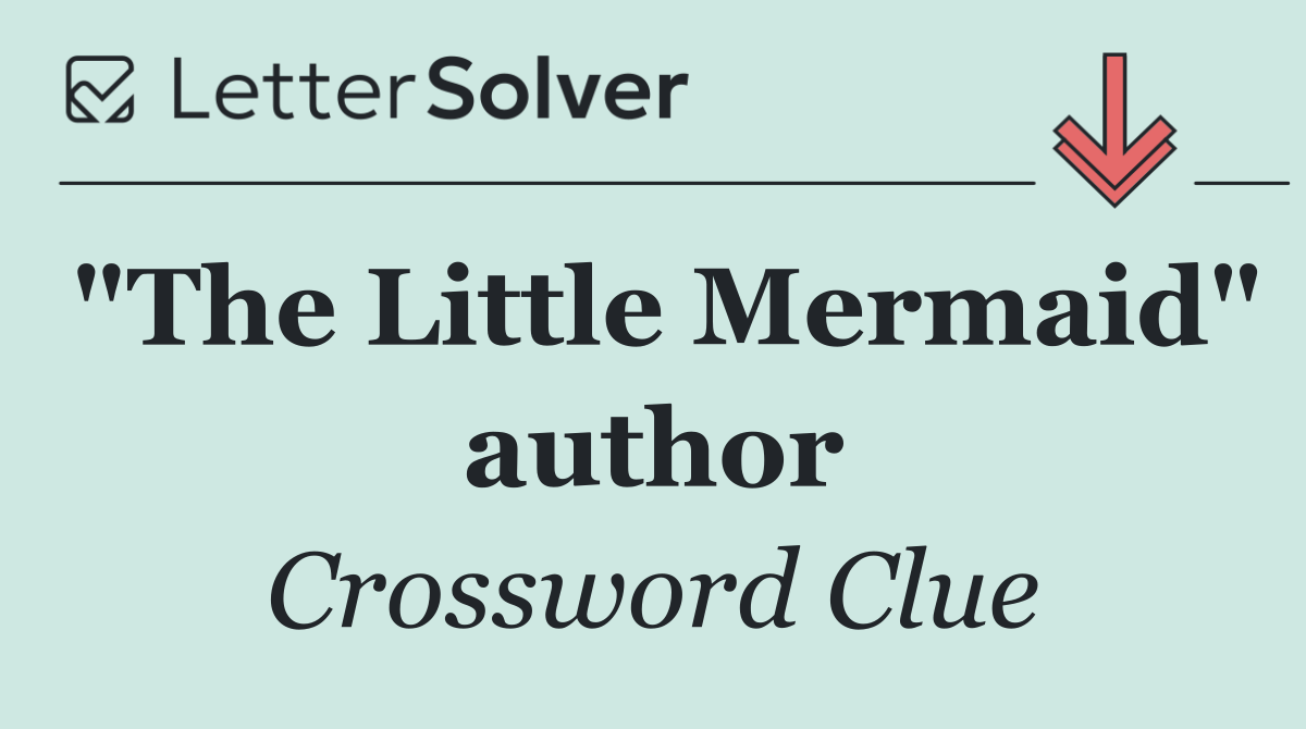 "The Little Mermaid" author