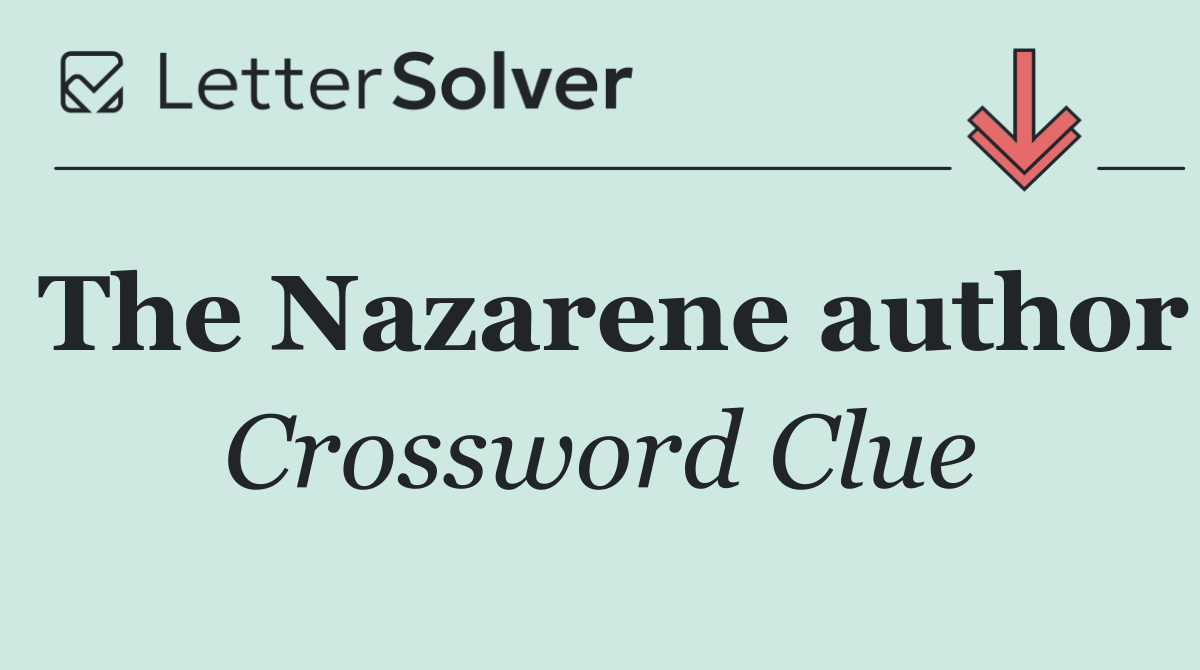 The Nazarene author