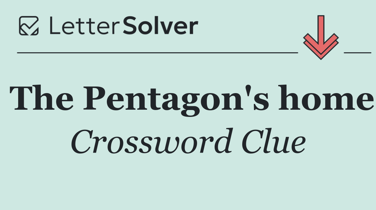 The Pentagon's home