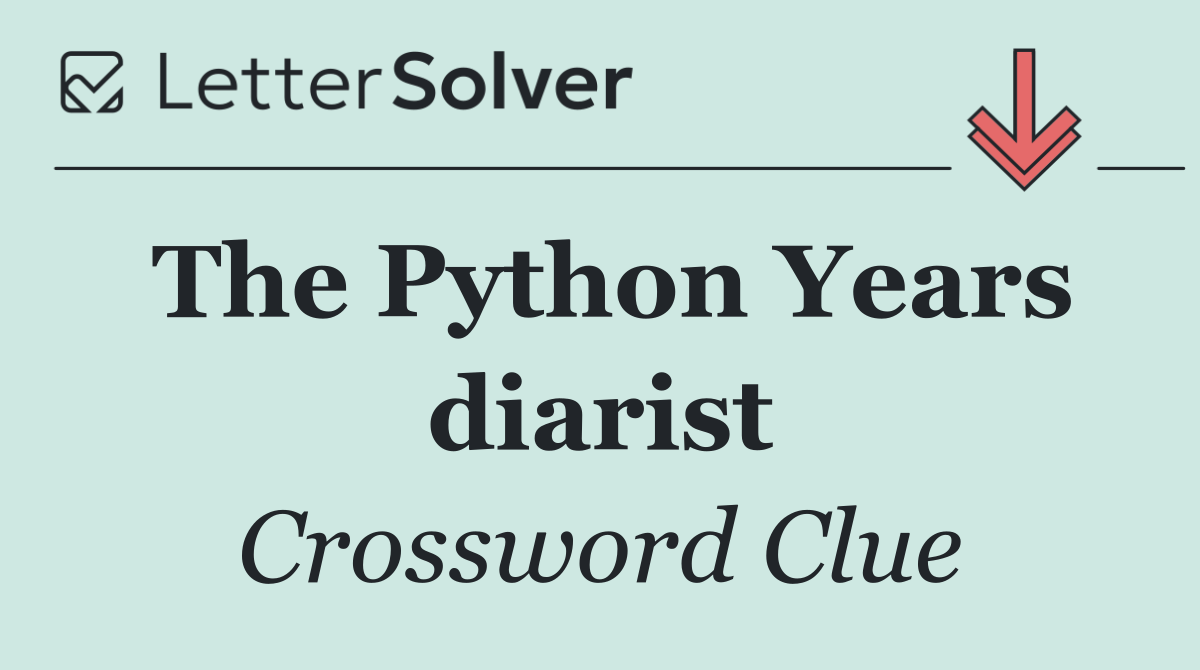 The Python Years diarist