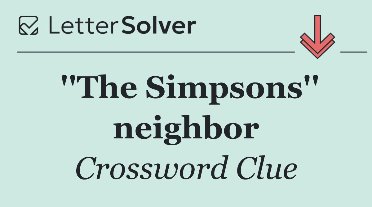 ''The Simpsons'' neighbor
