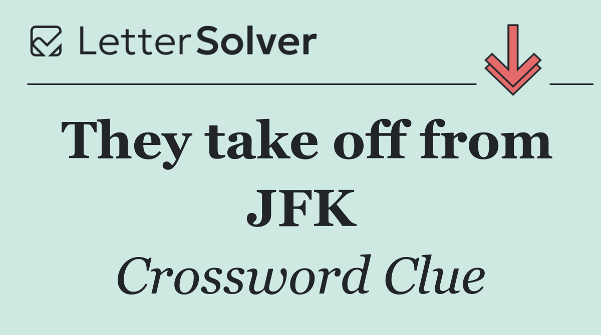 They take off from JFK