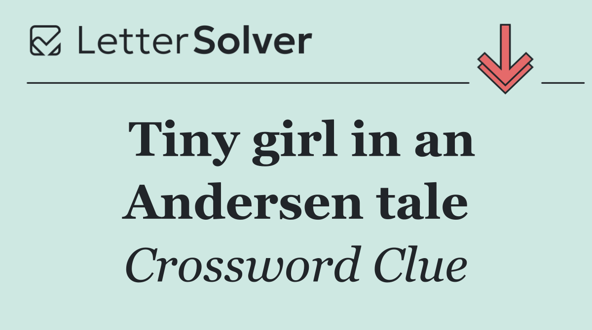 Tiny girl in an Andersen tale