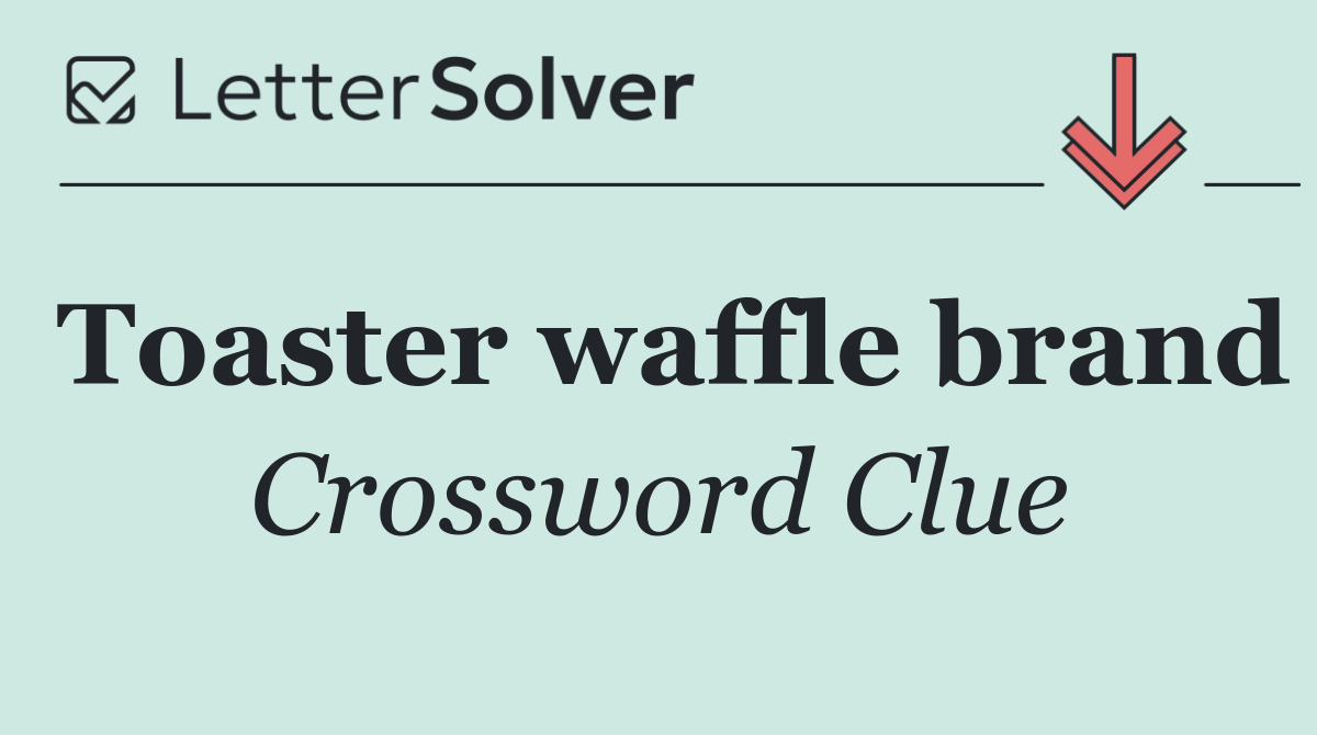 Toaster waffle brand