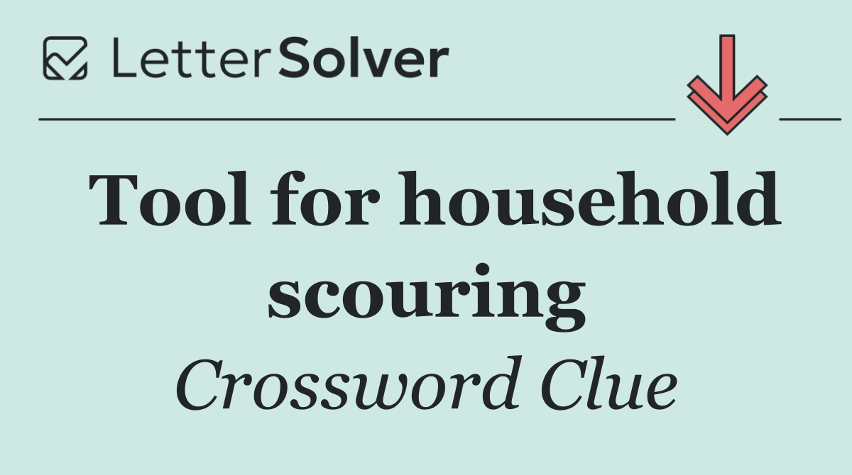 Tool for household scouring