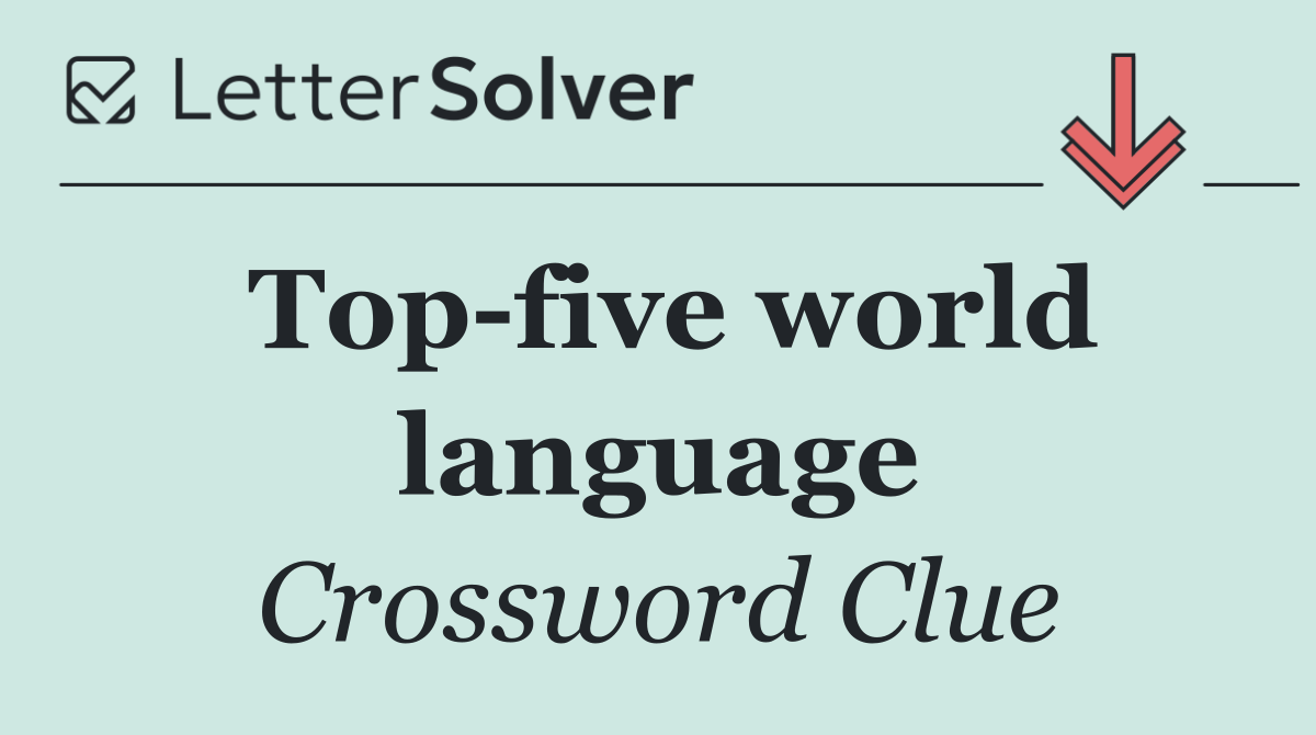 Top five world language