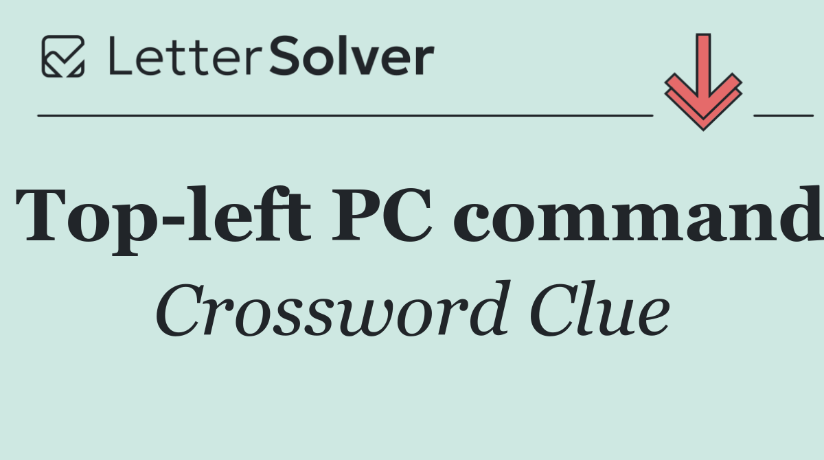 Top left PC command