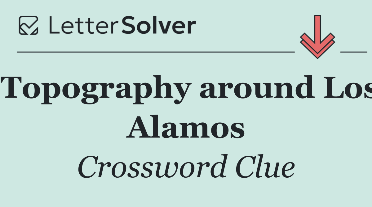 Topography around Los Alamos