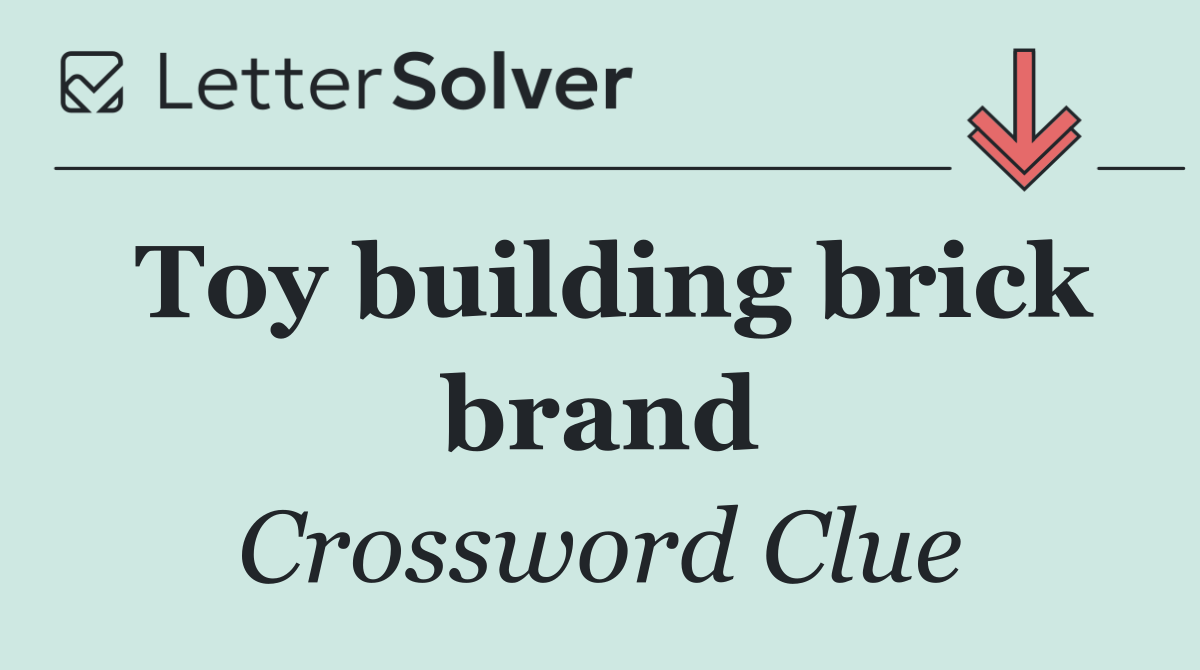 Toy building brick brand