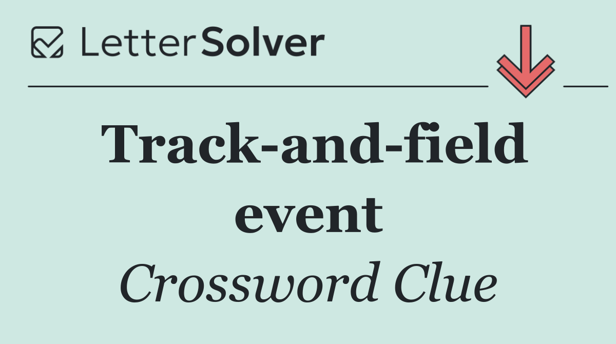 Track and field event