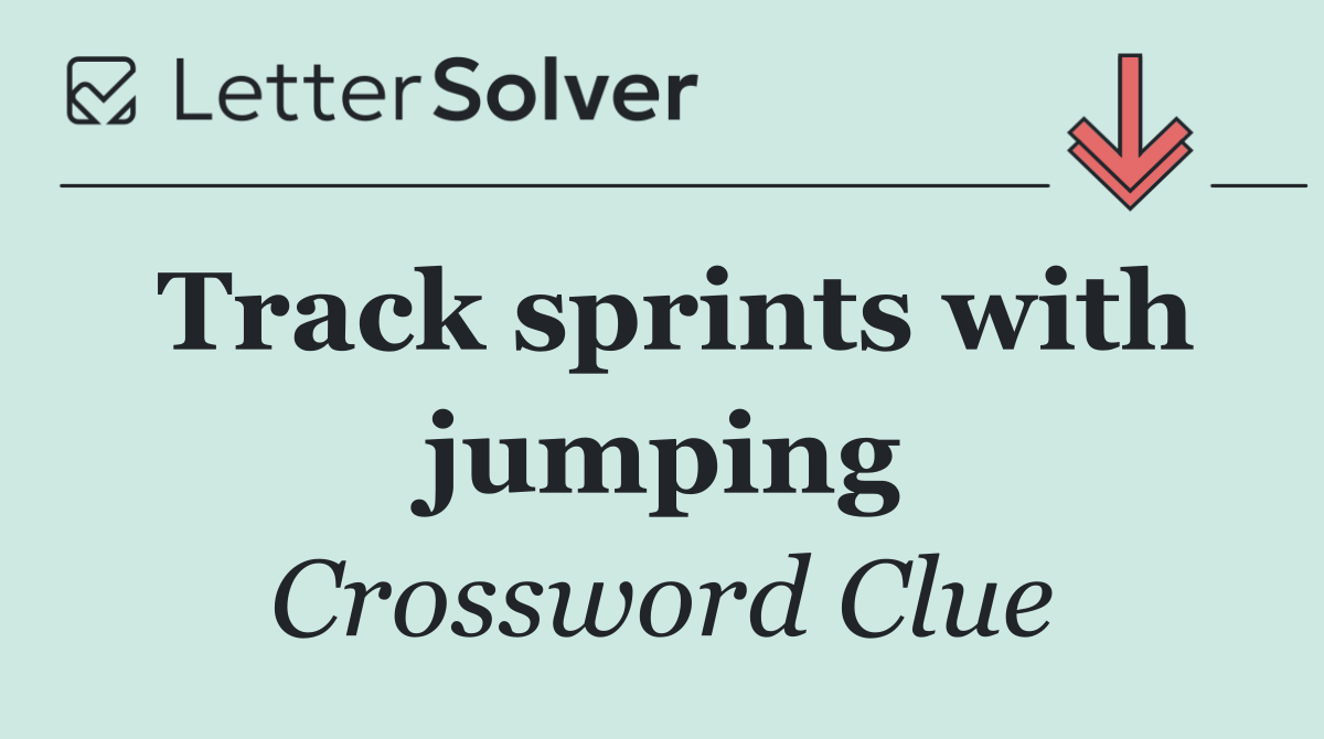 Track sprints with jumping