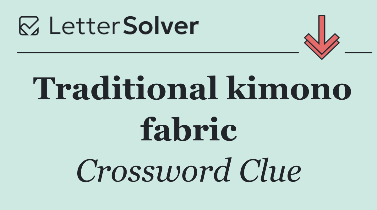 Traditional kimono fabric