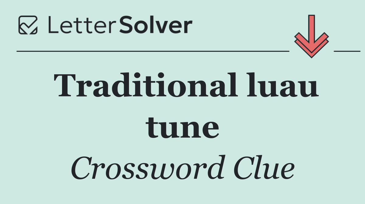 Traditional luau tune