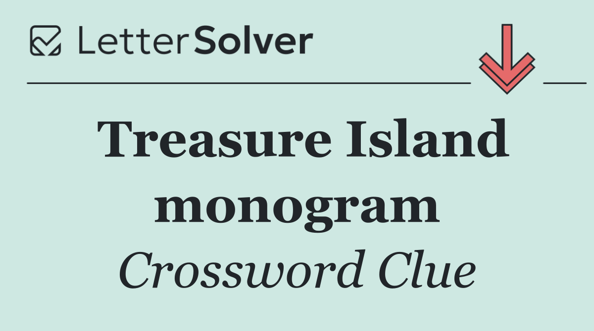 Treasure Island monogram