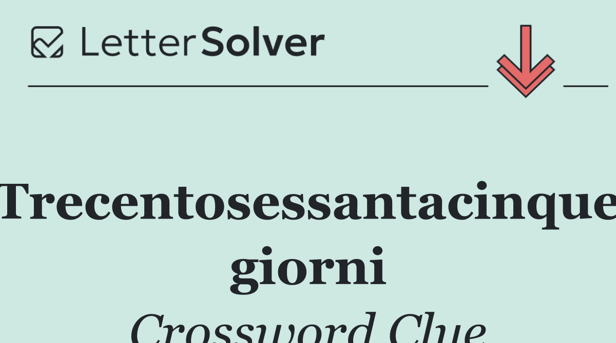 Trecentosessantacinque giorni