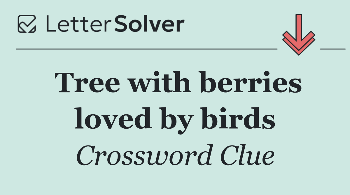 Tree with berries loved by birds