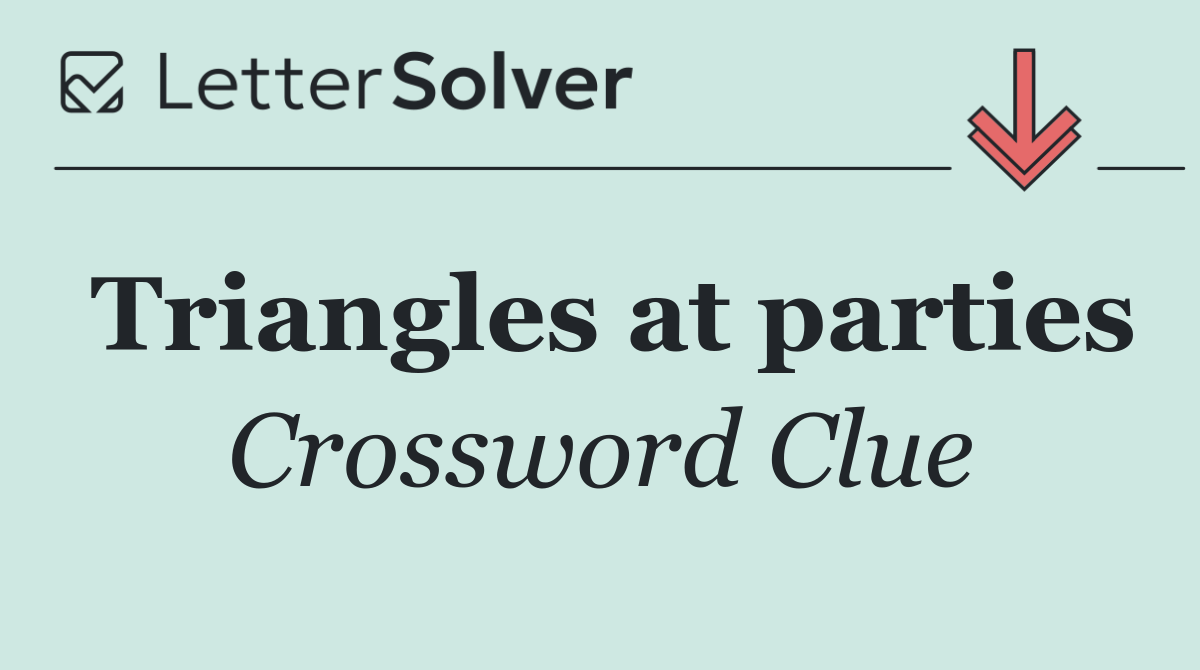 Triangles at parties