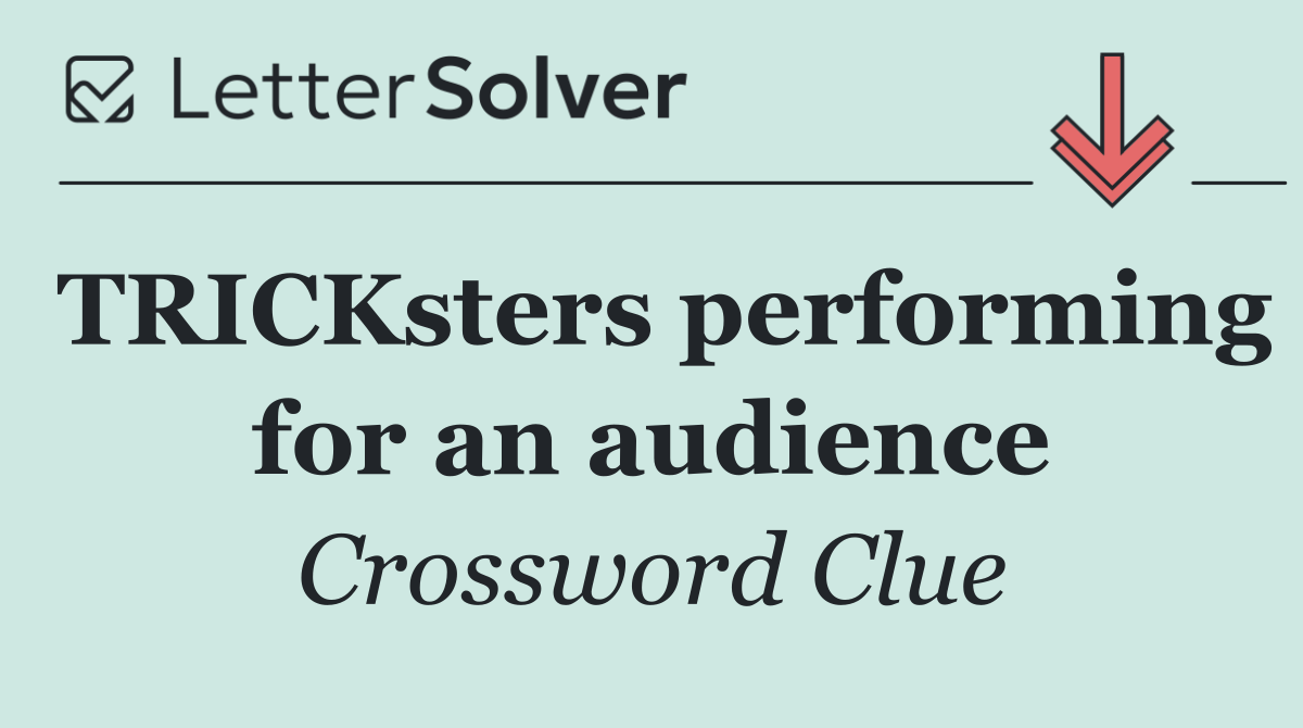 TRICKsters performing for an audience