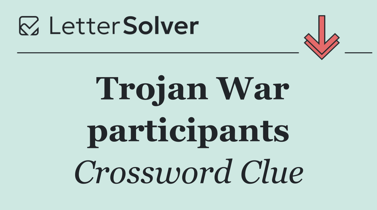 Trojan War participants