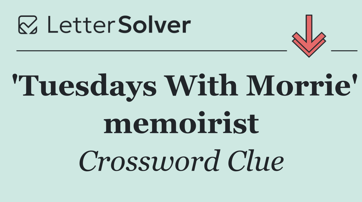 'Tuesdays With Morrie' memoirist