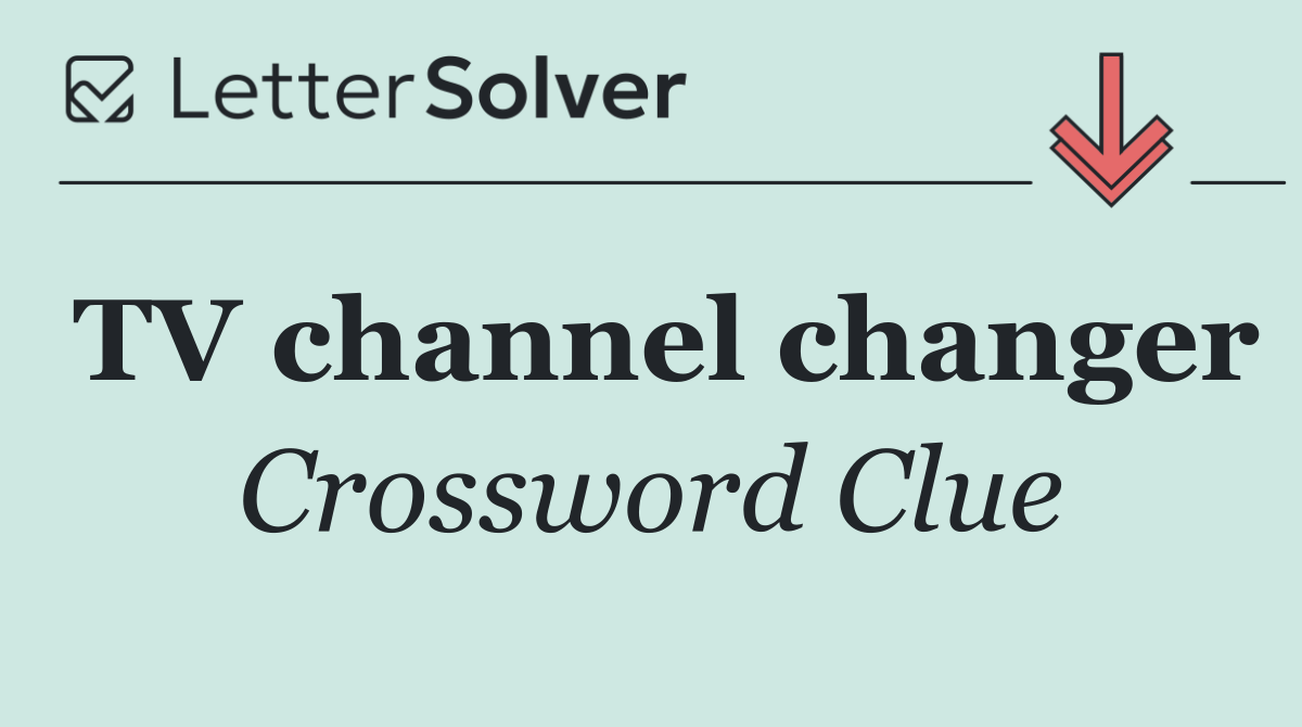 TV channel changer