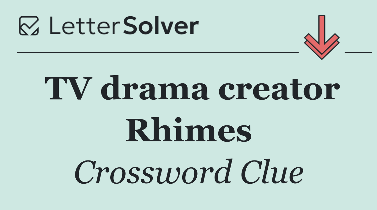 TV drama creator Rhimes