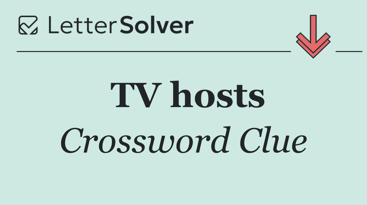 TV hosts