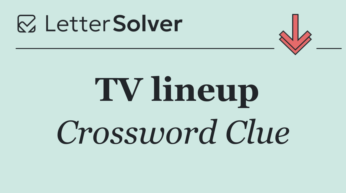 TV lineup