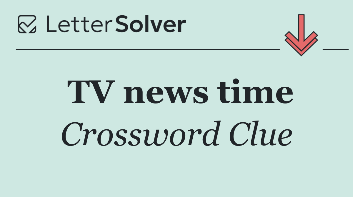 TV news time