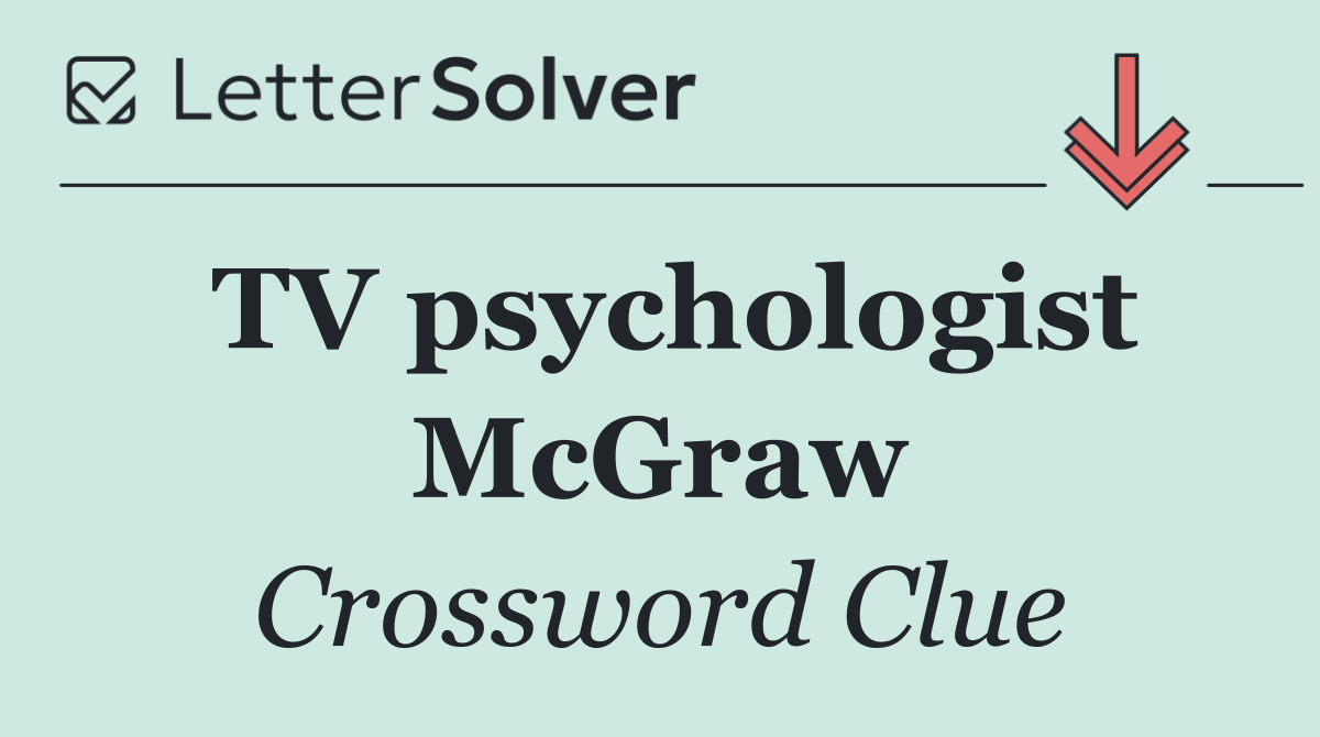 TV psychologist McGraw