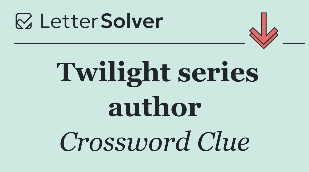 Twilight series author