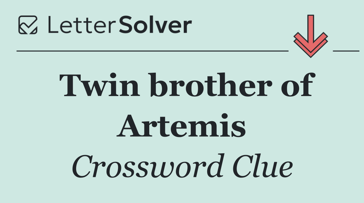 Twin brother of Artemis
