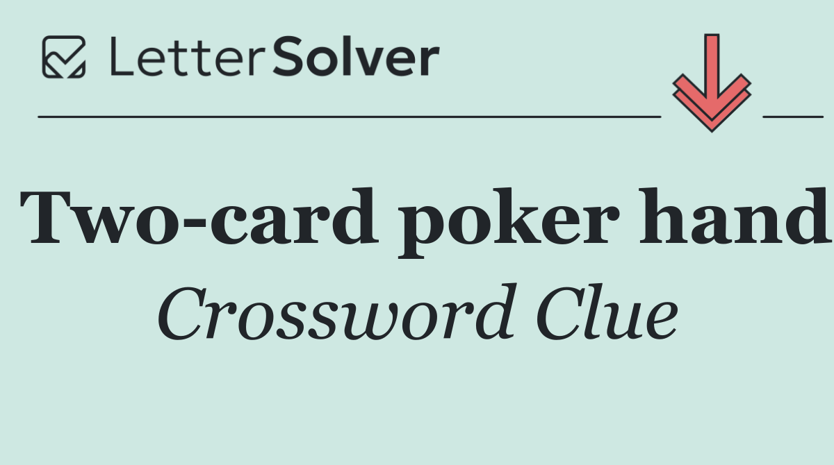 Two card poker hand