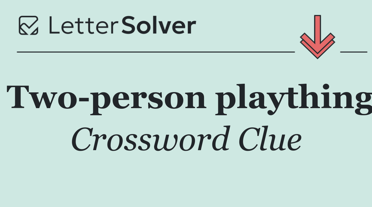 Two person plaything