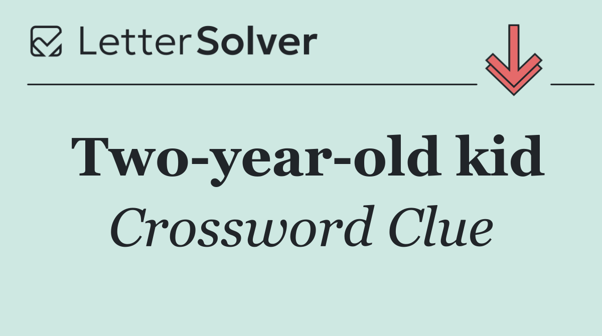 Two year old kid